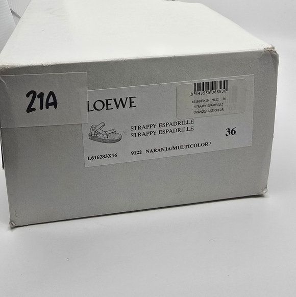 Loewe Colorblock Strappy Platform Espadrilles Sandals